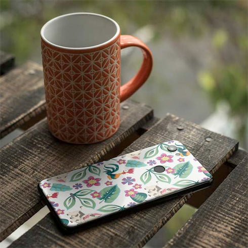 Disney Princess Moana Pua and Heihei Pattern Google Pixel 3a Skin